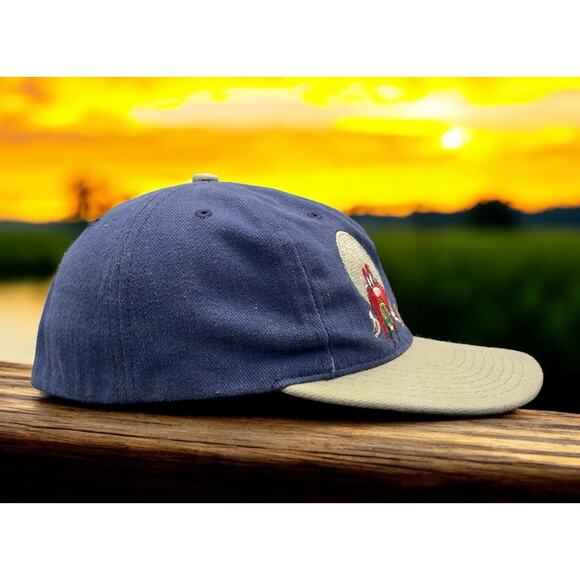 Warner Bros Yosemite Sam Blue Vintage Hat Acme Clothing Fast Shipping - Picture 13 of 16